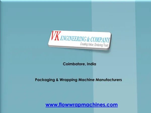 Packaging & Wrapping Machine Manufacturers