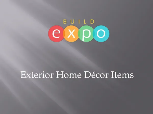 Exterior Home Decor Products