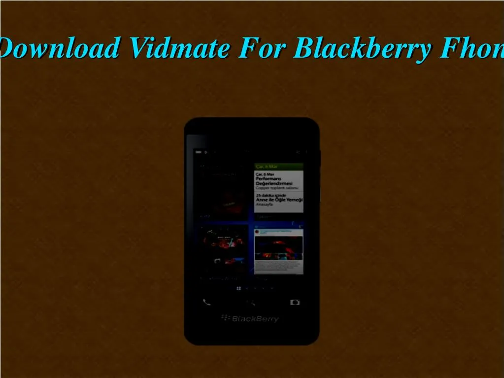 download vidmate for blackberry fhone
