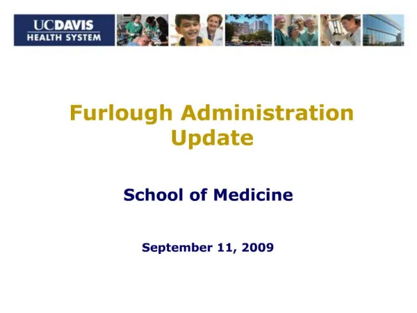 School of Medicine September 11, 2009
