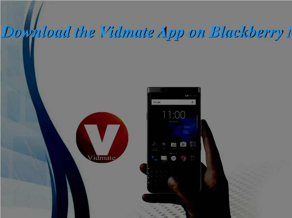 how to download the vidmate app on blackberry