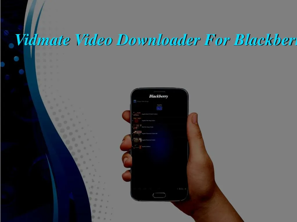 vidmate video downloader for blackberry