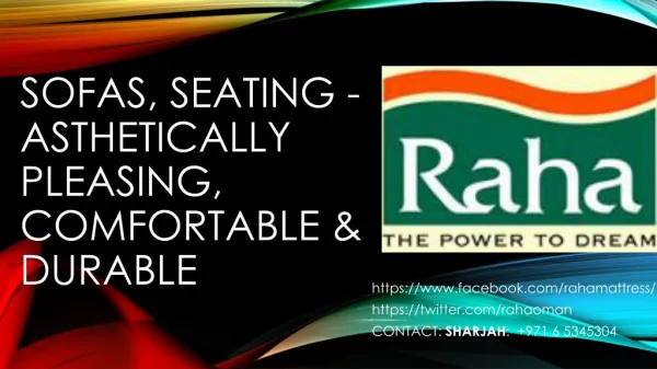 Sofa & Seating | Raha