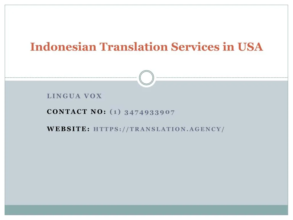 indonesian translation services in usa
