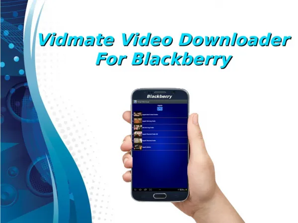 Vidmate Video Downloader For Blackberry