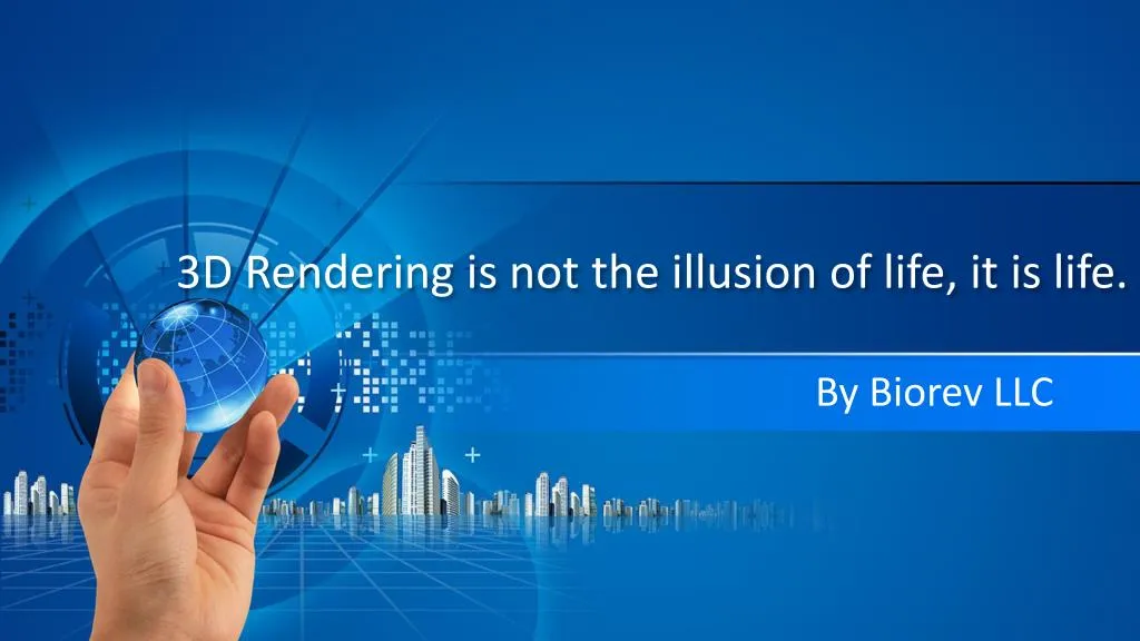 3d rendering is not the illusion of life it is life