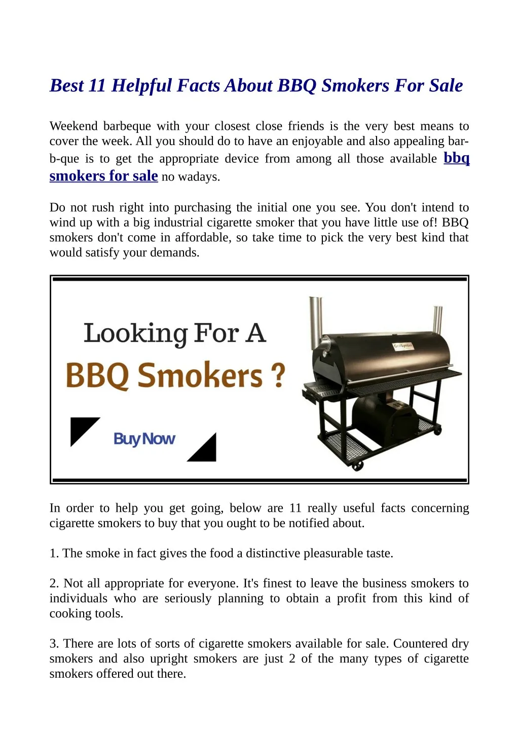 best 11 helpful facts about bbq smokers for sale