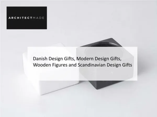 Stunning Scandinavian Design Gifts by Danish Architect