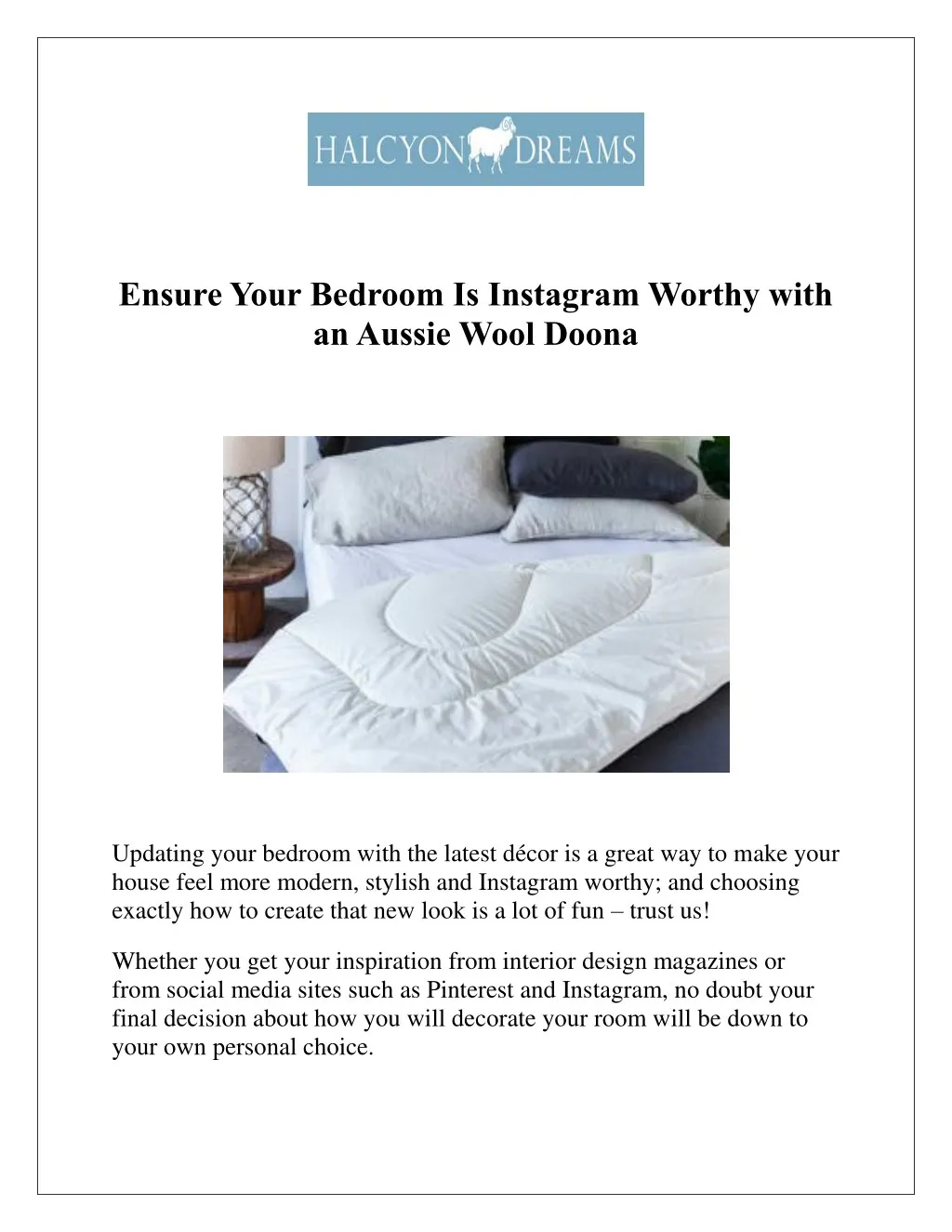 ensure your bedroom is instagram worthy with