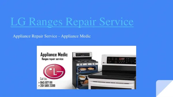 LG Ranges Repair Service