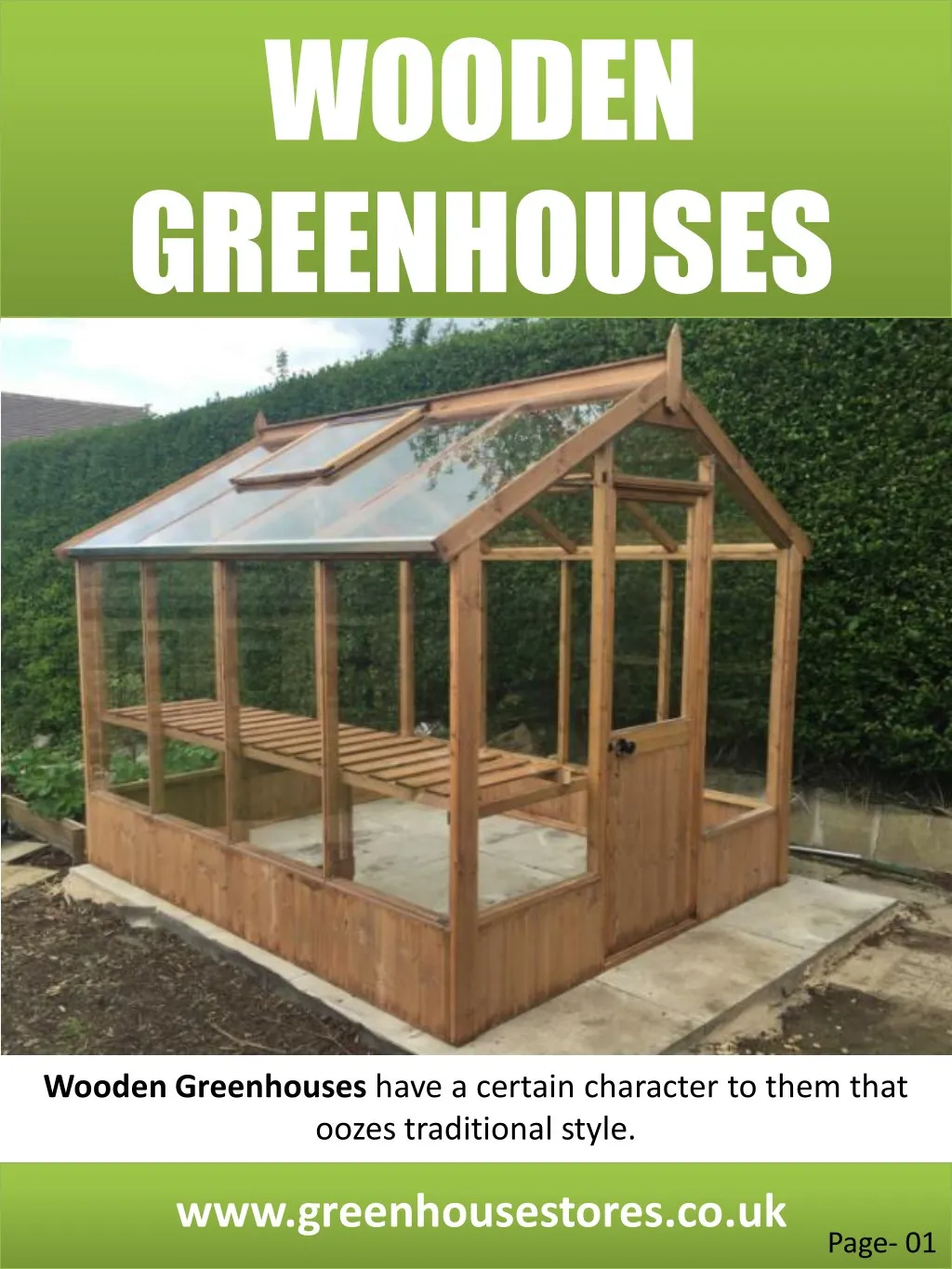 wooden greenhouses