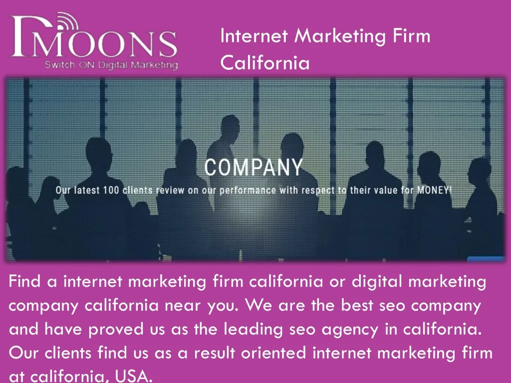 internet marketing firm california