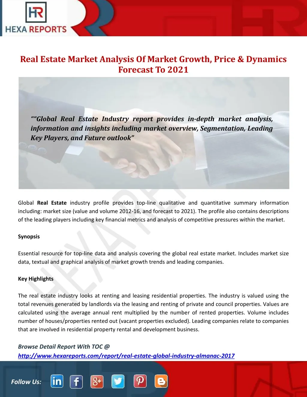 real estate market analysis of market growth
