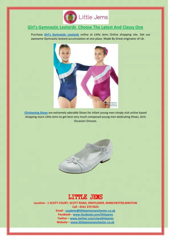 Girl's Gymnastic Leotards Choose The Latest And Classy One