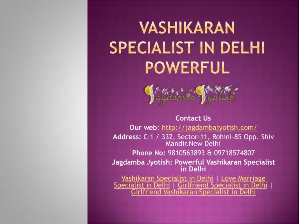 Vashikaran Specialist in Delhi Powerful