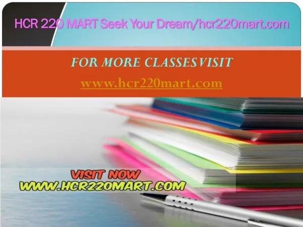 HCR 220 MART Seek Your Dream/hcr220mart.com