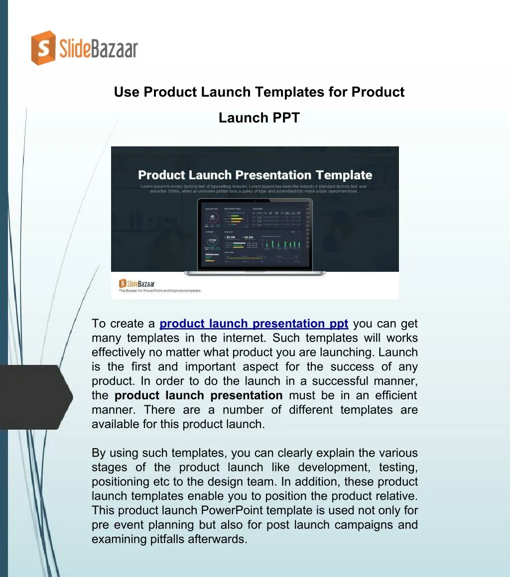 use product launch templates for product