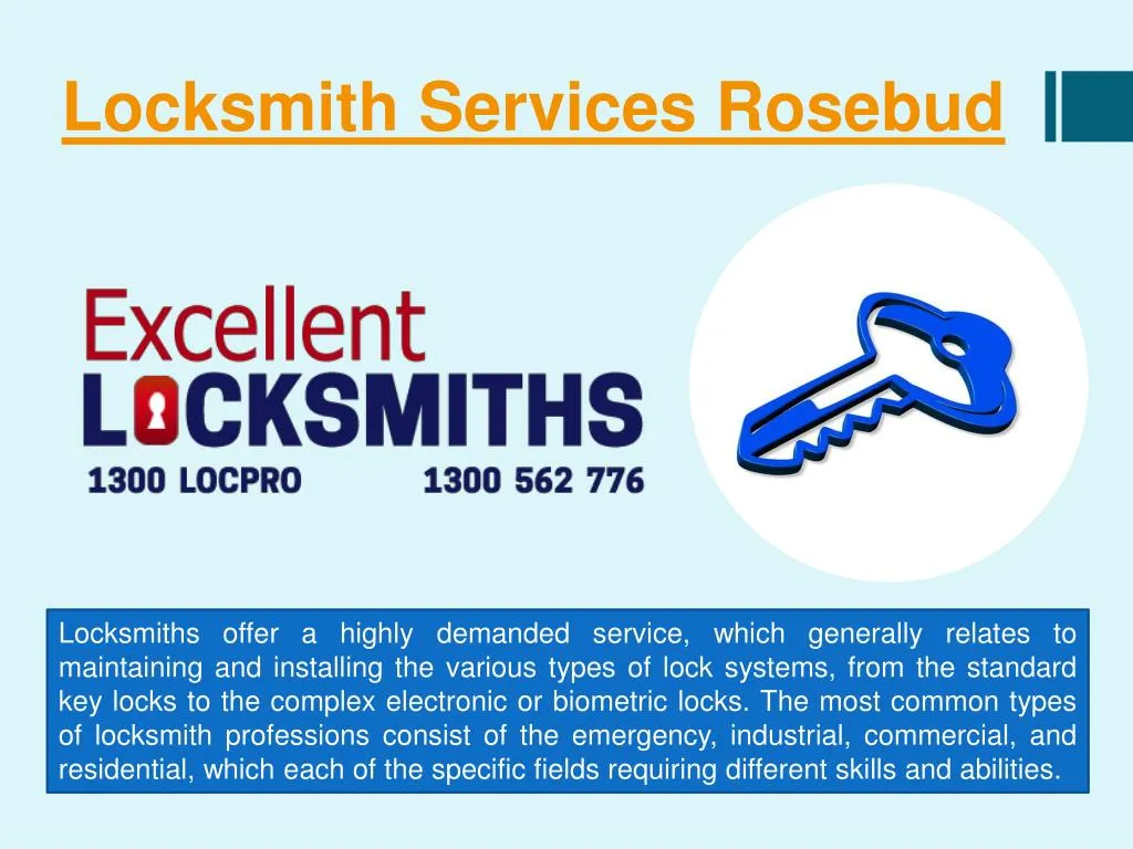 locksmith services rosebud