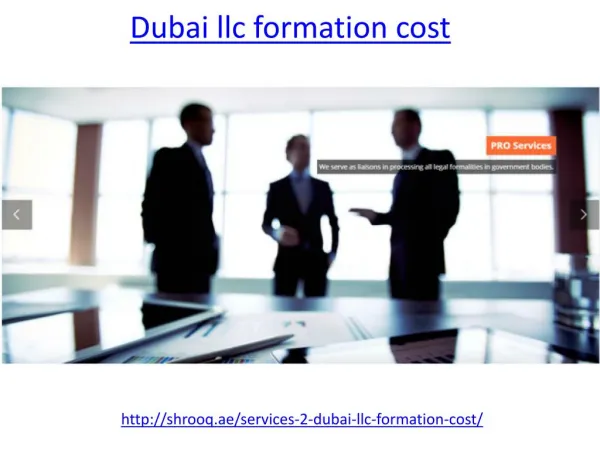 What is the best dubai llc formation cost