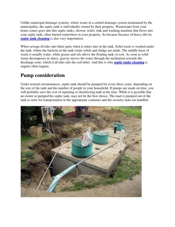 How does a septic tank works