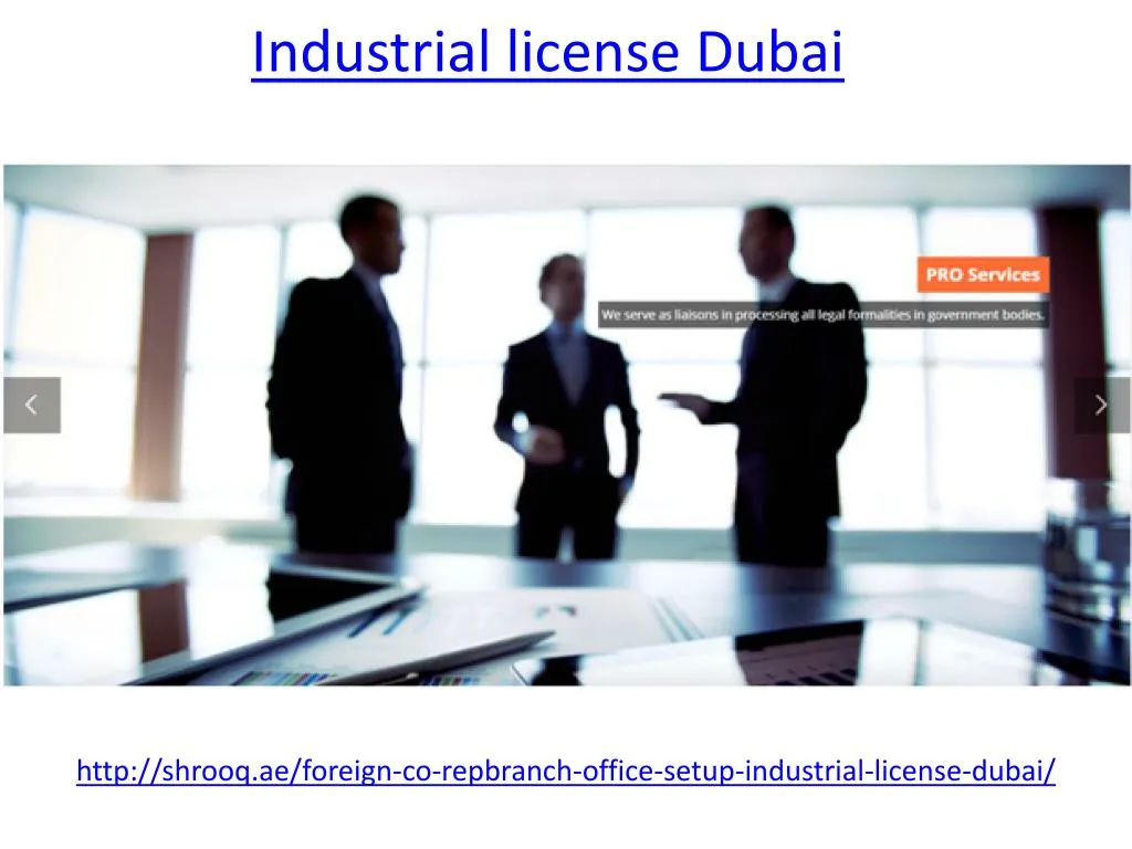 i ndustrial license d ubai