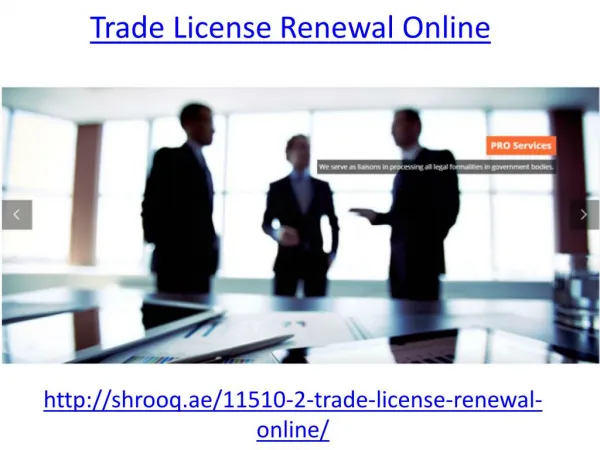 Where you can get trade license renewal online