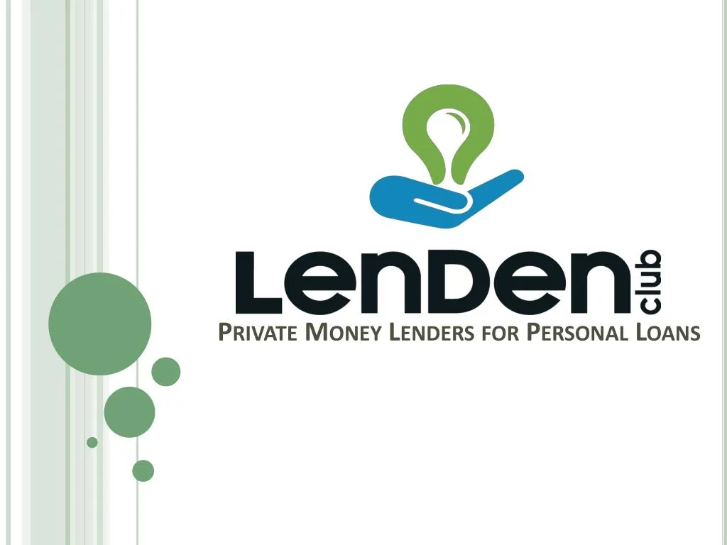 private money lenders for personal loans