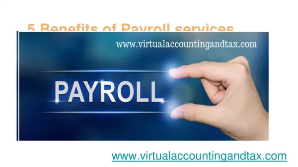 5 benefits of Payroll services
