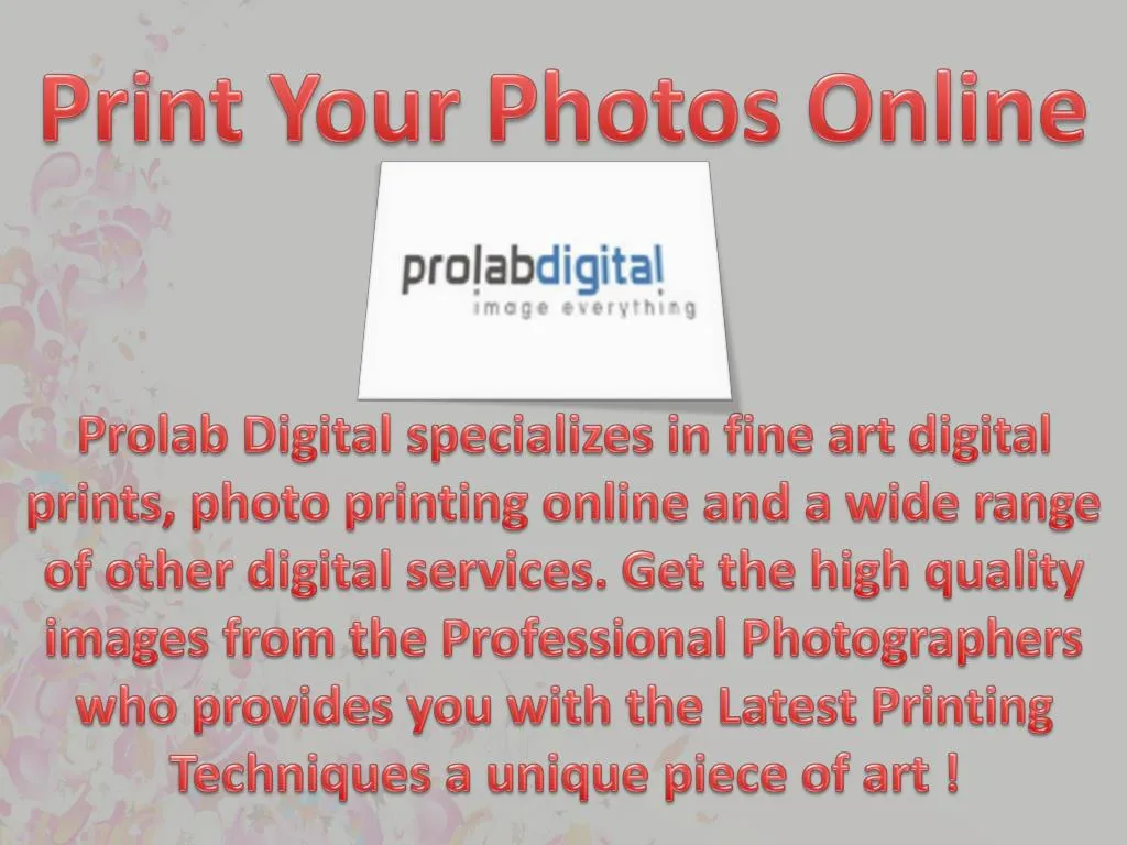 print your photos online