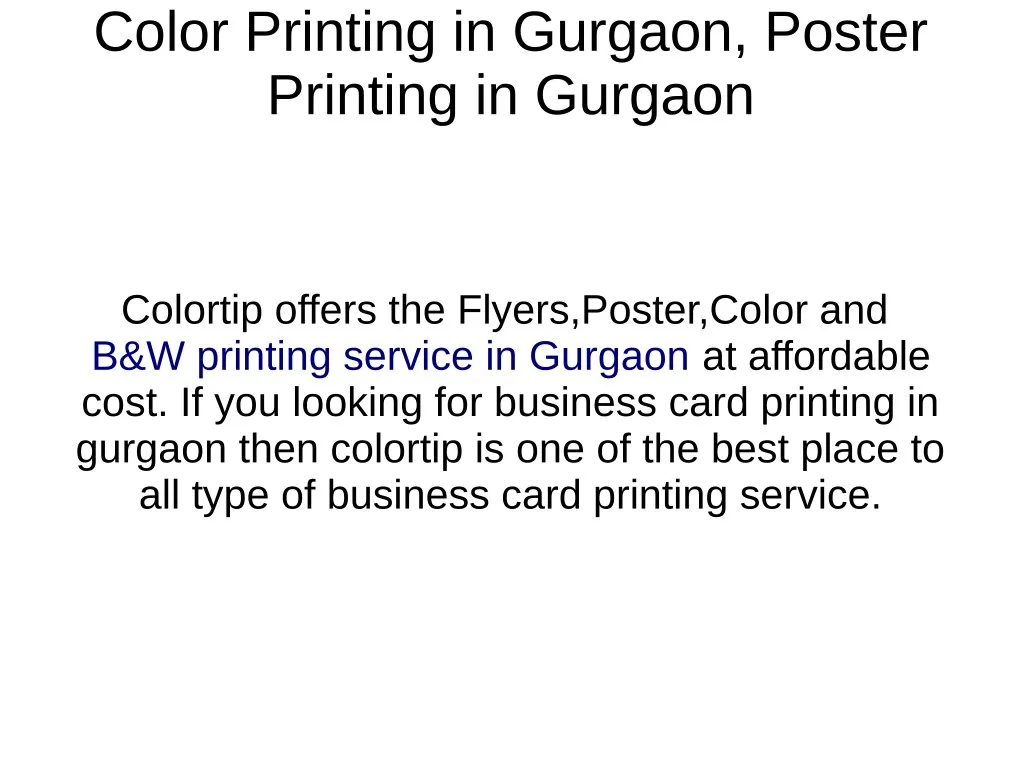 color printing in gurgaon poster printing