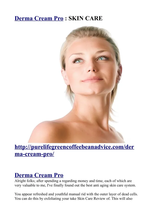 http://purelifegreencoffeebeanadvice.com/derma-cream-pro/