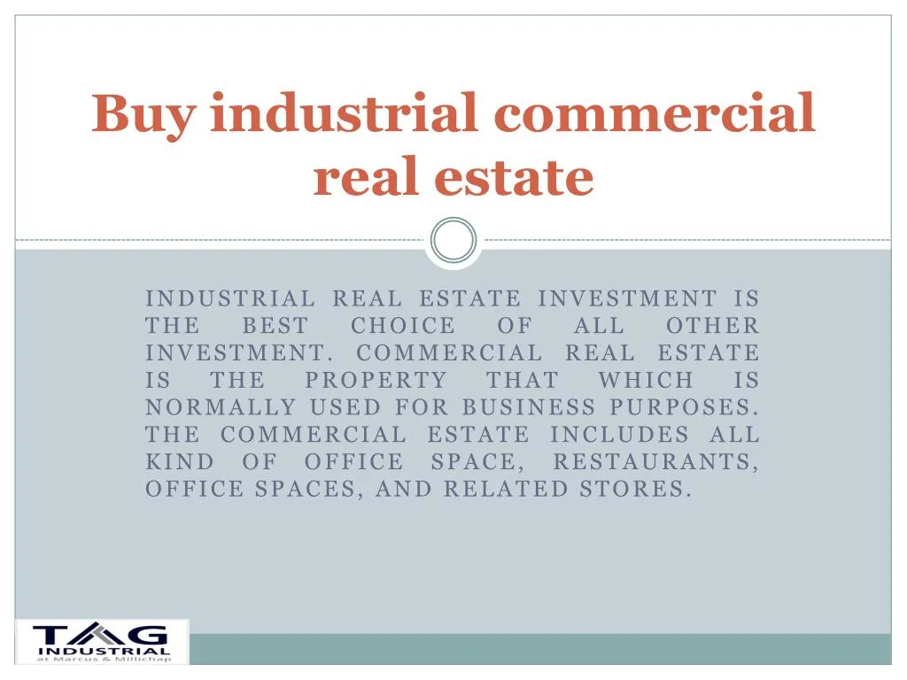 buy industrial commercial real estate