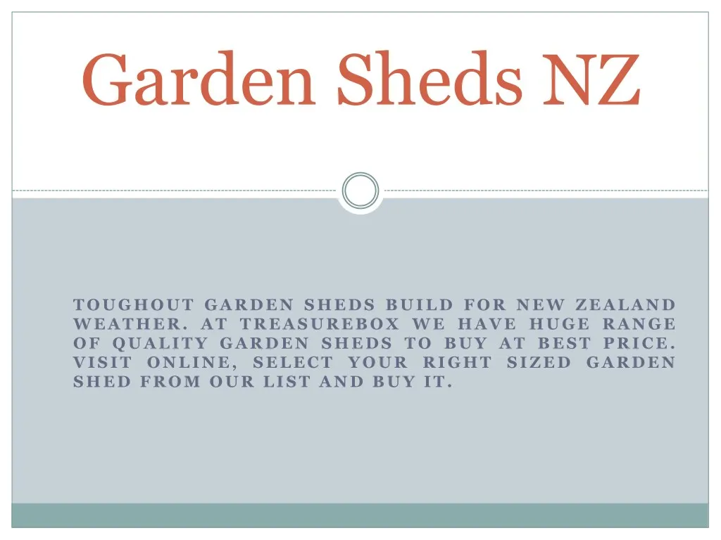 garden sheds nz