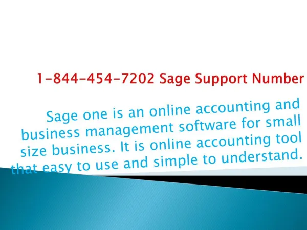 1-844-454-7202 Sage Tech Support Phone Number