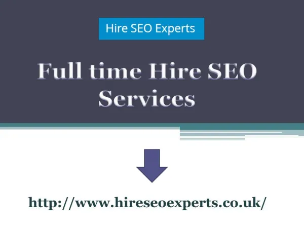 Full time Hire SEO Services