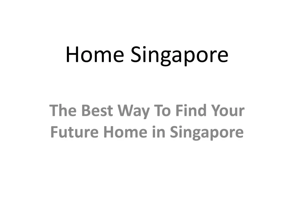 home singapore