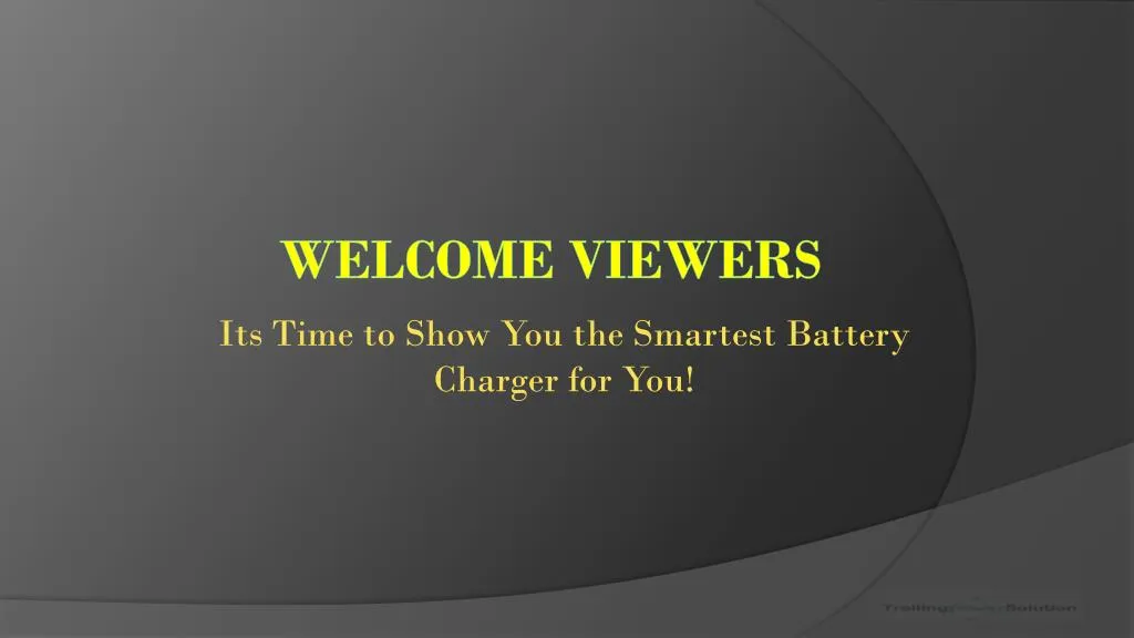 its time to show you the smartest battery charger for you