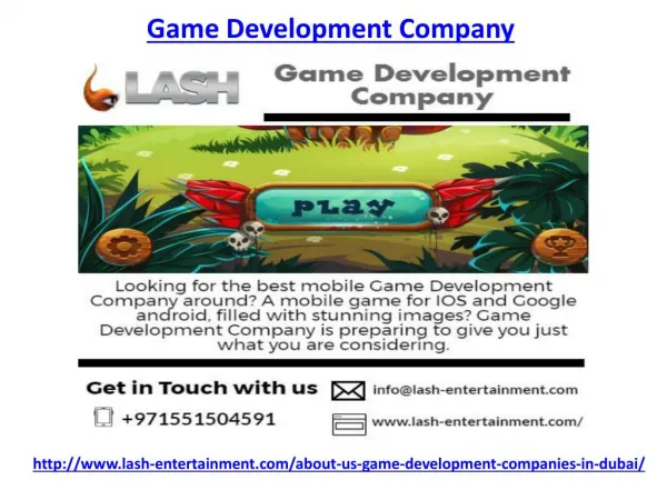 Which is the best Game Development Company in UAE