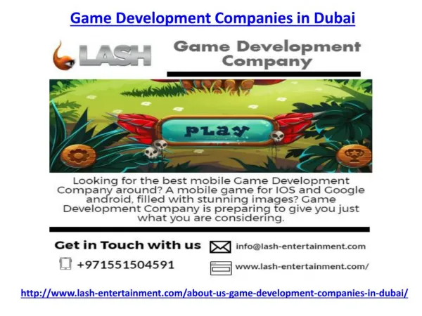 Hire one of the best game development companies in Dubai