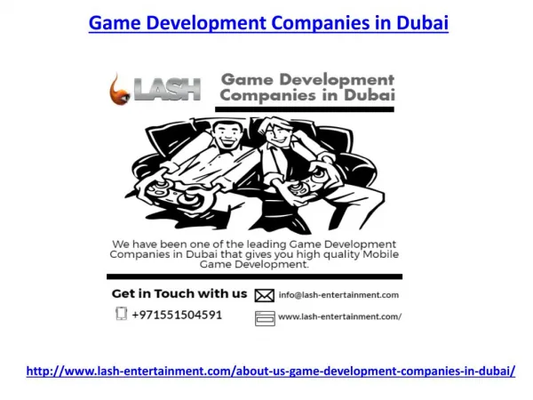 Which one is the best game development companies in abu dhabi