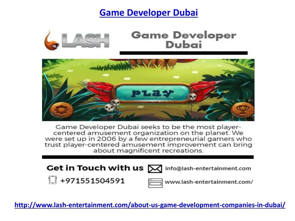 game developer dubai