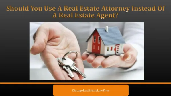 Should You Use A Real Estate Attorney Instead