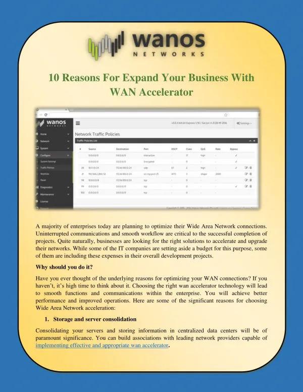 10 Reasons For Expand Your Business With WAN Accelerator