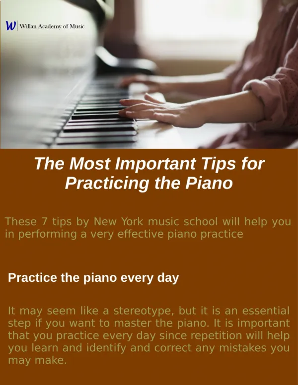 The Most Important Tips for Practicing the Piano