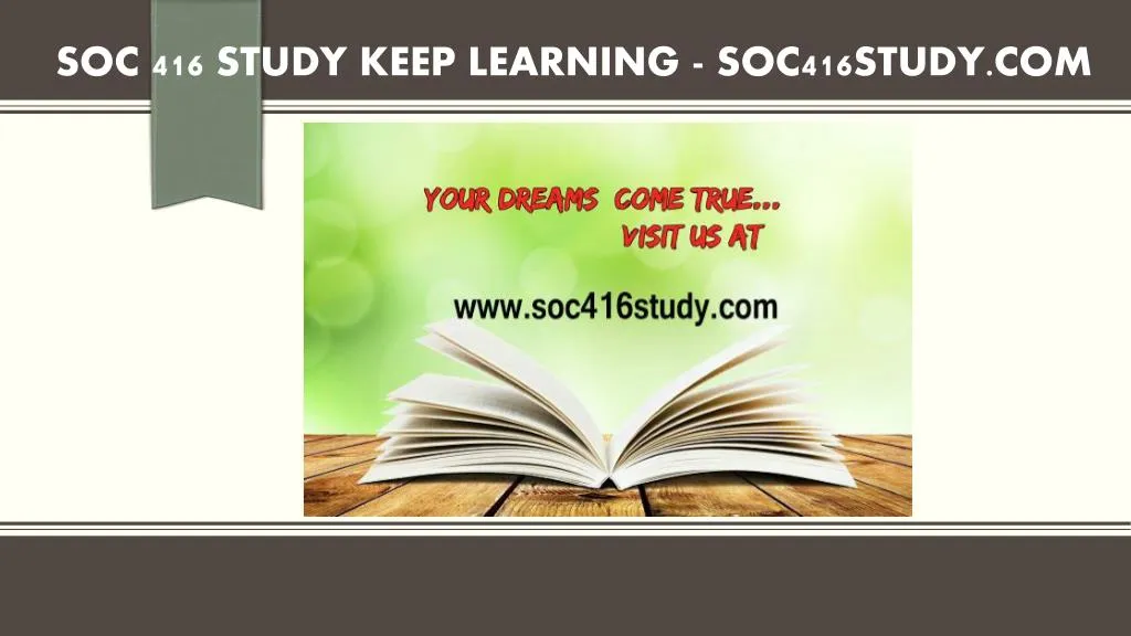 soc 416 study keep learning soc416study com