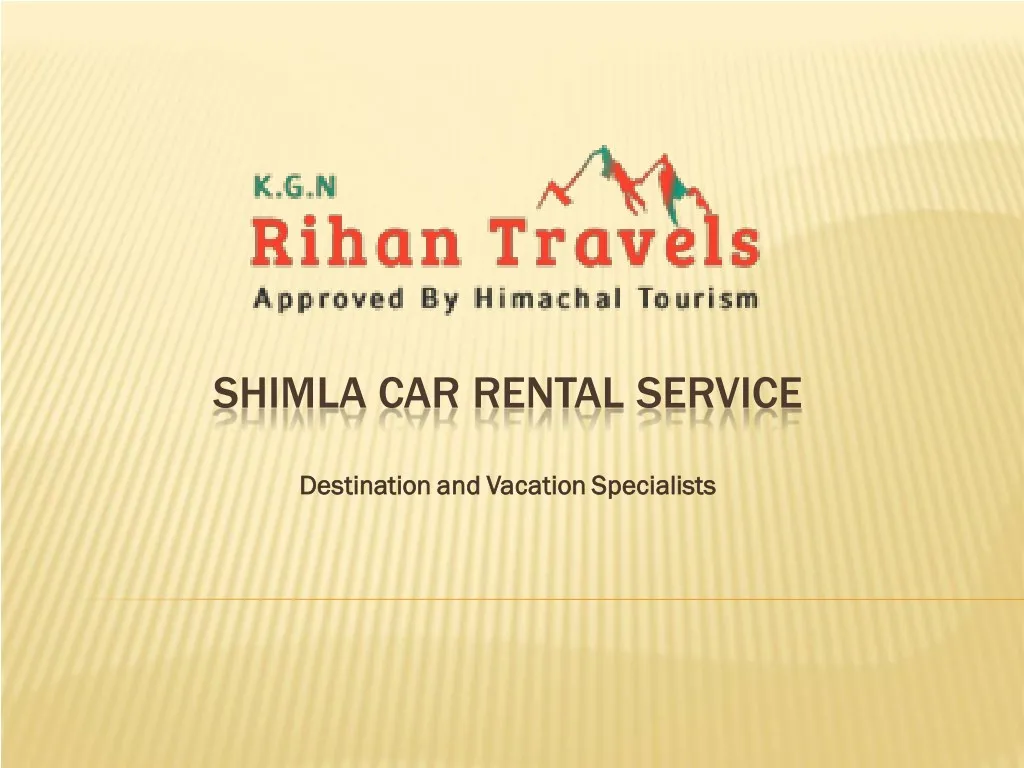 shimla car rental service