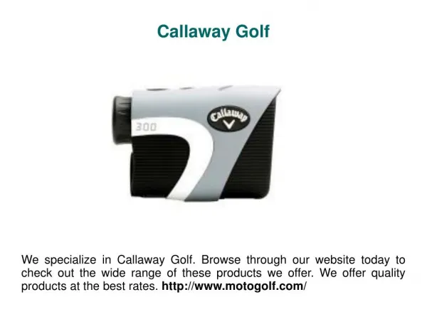 callaway golf