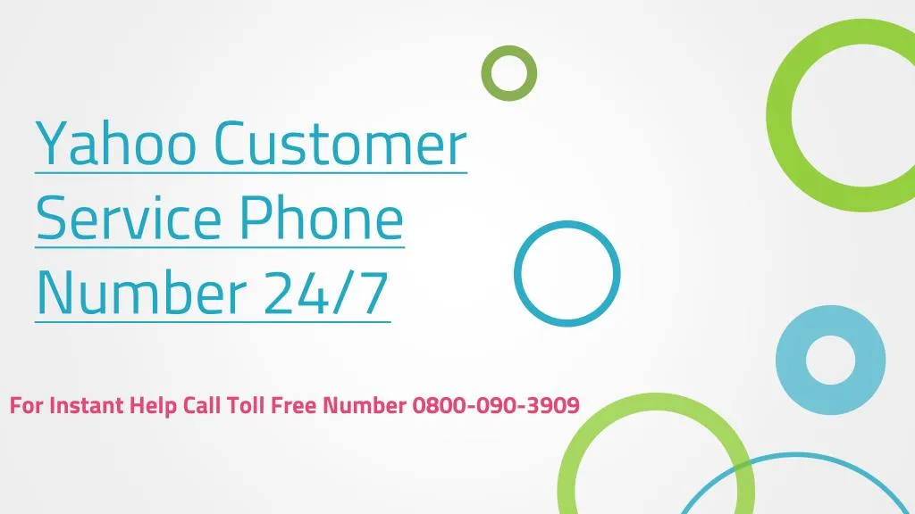 yahoo customer service phone number 24 7