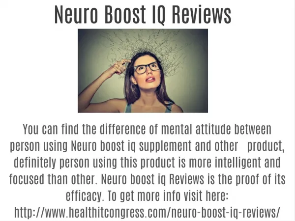 Neuro Boost IQ Reviews