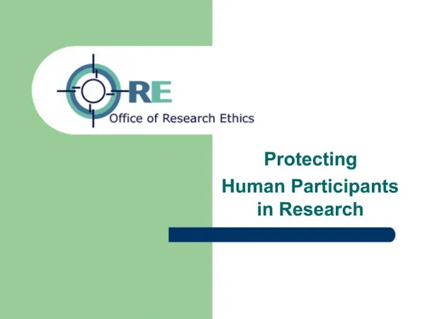 Protecting Human Participants in Research